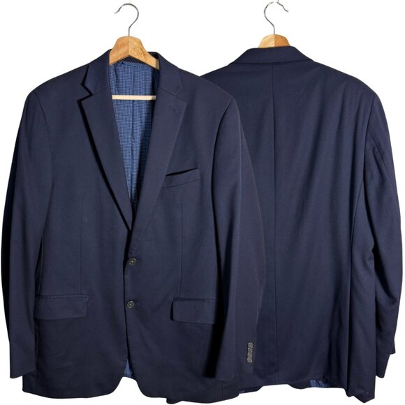 Michael Kors Sport Coat Dinner Jacket Blazer Men's 42L Navy Blue Career Formal